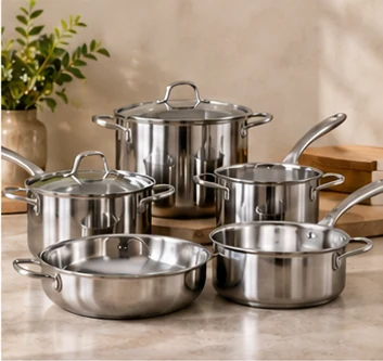Stainless Cookware Supply — 40 Five-piece Sets